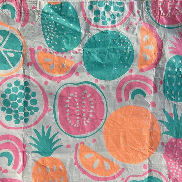 Aloha Collection Reversible Tote, Luau Punch, neon/white - Picture 4 of 5